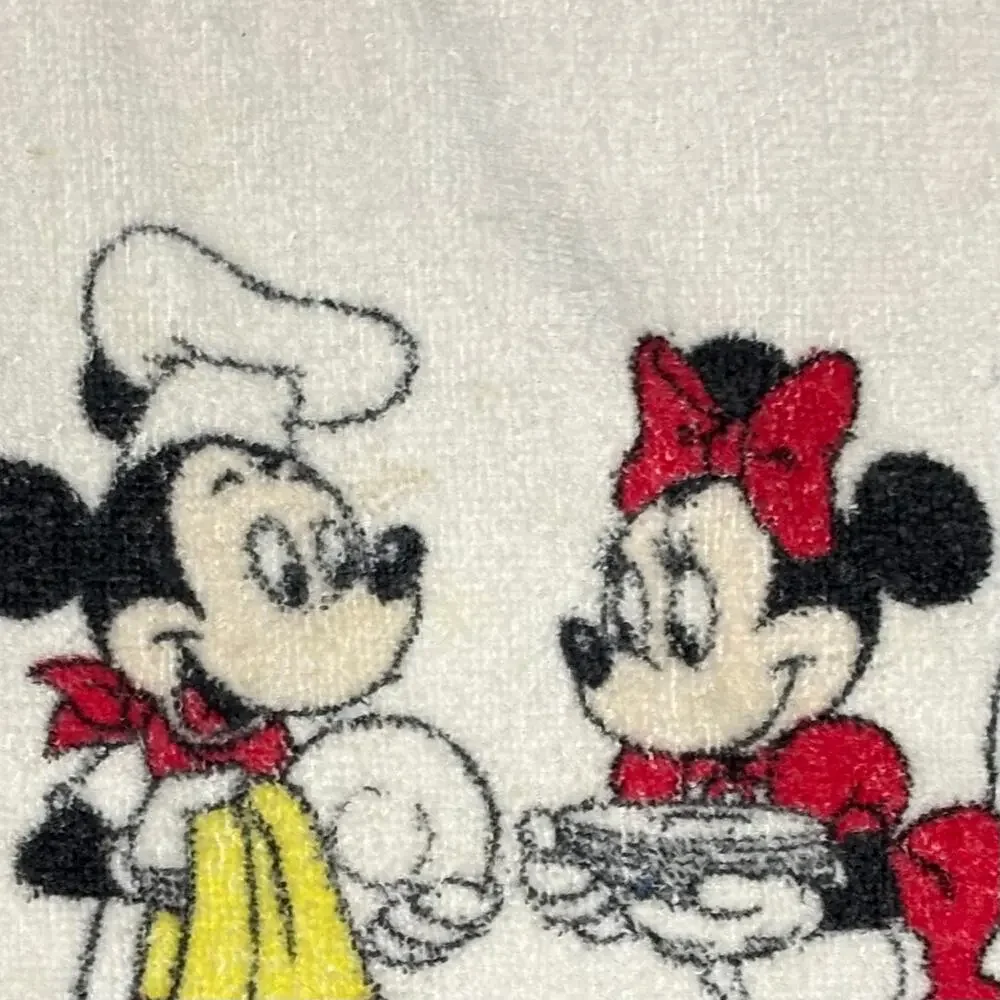 Vintage Cannon Mickey Minnie Mouse Hand Towel Walt Disney Productions USA Made